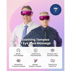 EyeOasis 3 Massager compression settings offer gentle kneading at multiple levels.