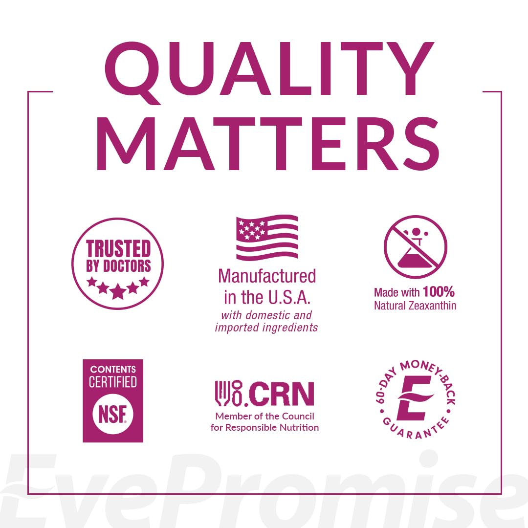 EyePromise CGMP-certified manufacturing label on packaging
