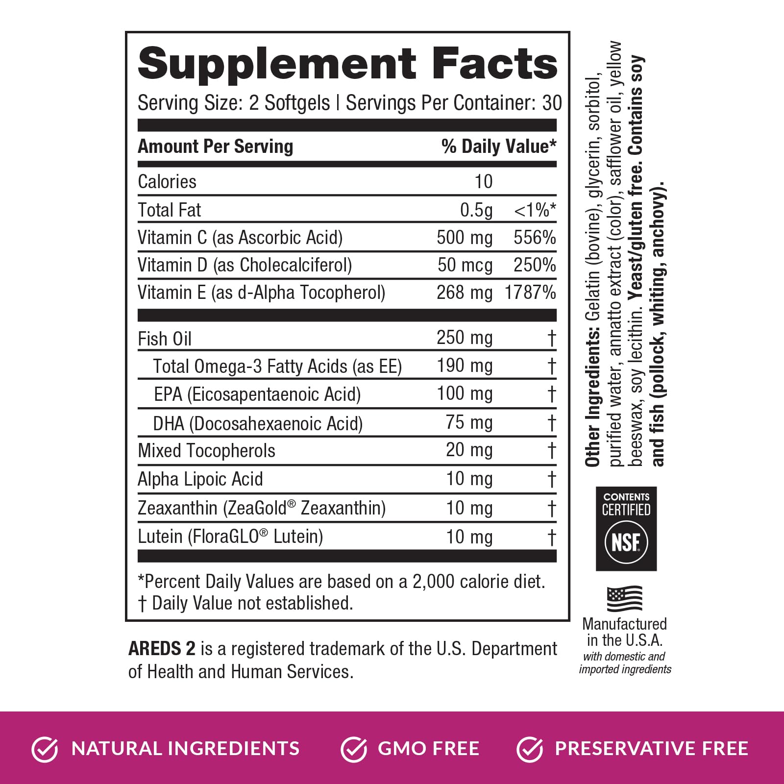 EyePromise daily dosing with meals simplifies consistency