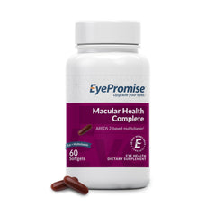 EyePromise Macular Health Complete bottle on shelf supports daily eye wellness