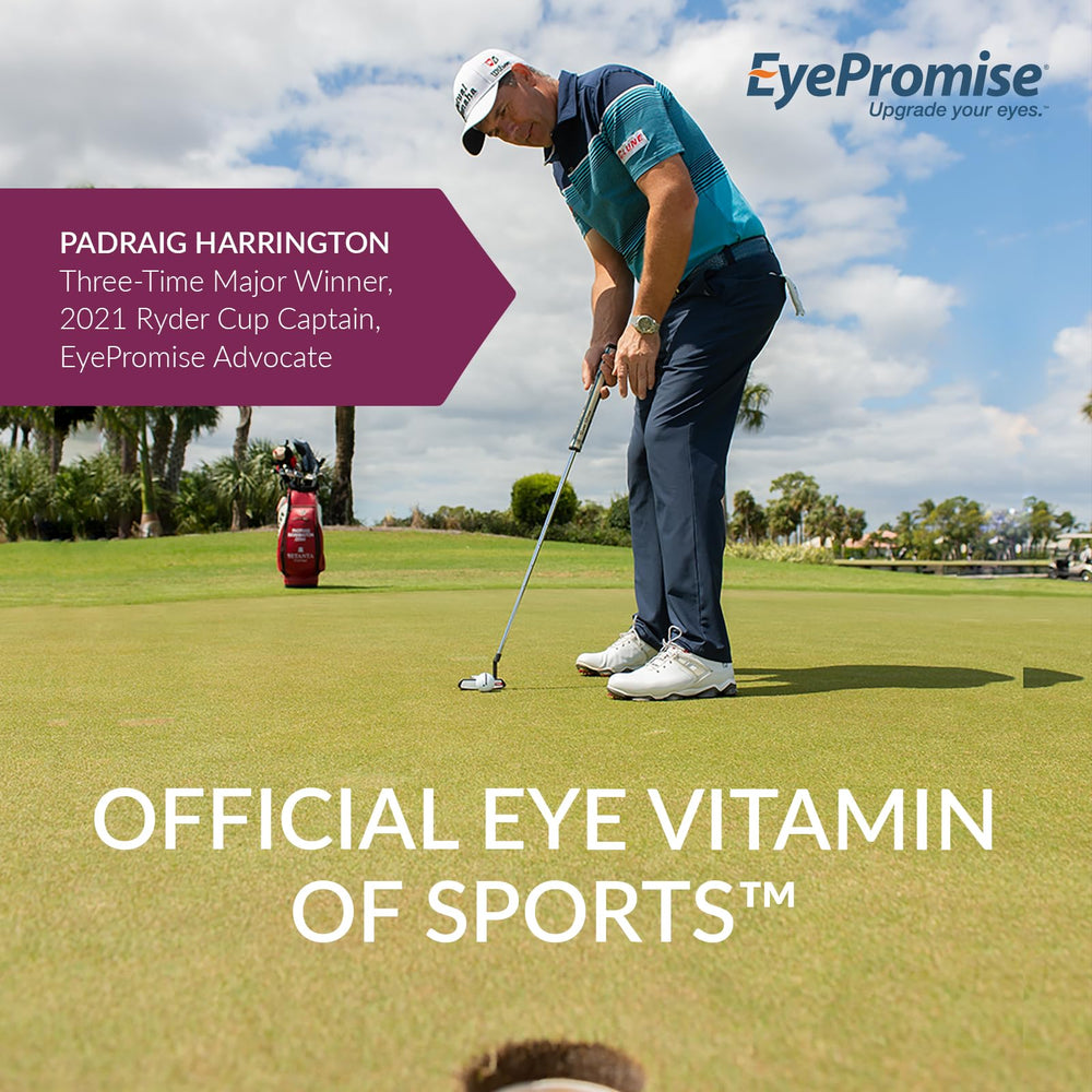 EyePromise Macular Health Complete vitamin blend closeup with vibrant colors