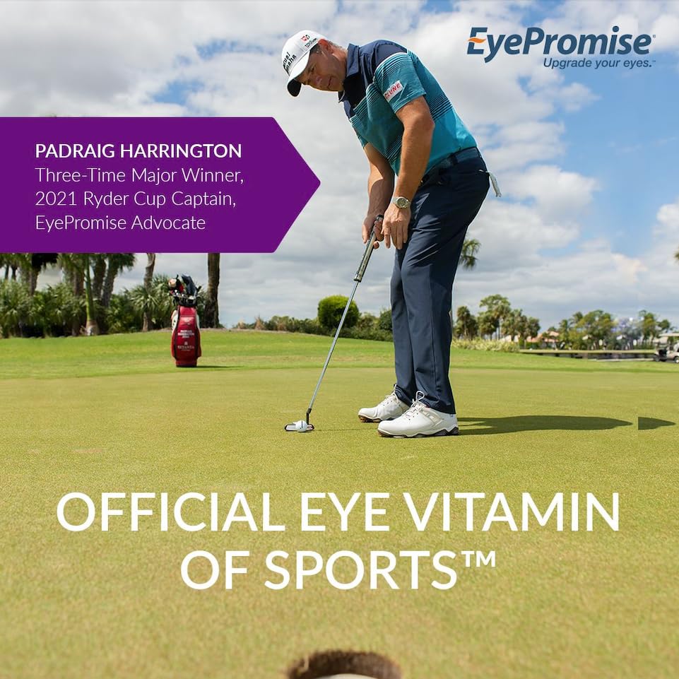 Closeup of EyePromise Restore softgels shows smooth, easy-to-swallow capsules