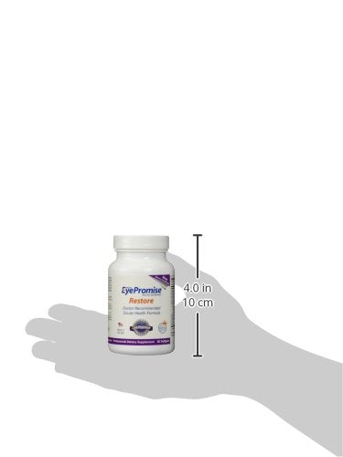 Lifestyle shot of a user reviewing EyePromise Restore product