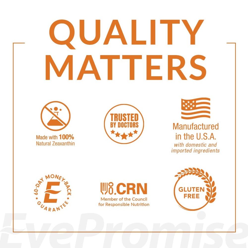 EyePromise Zeaxanthin & Lutein supports low-light vision and light sensitivity awareness.