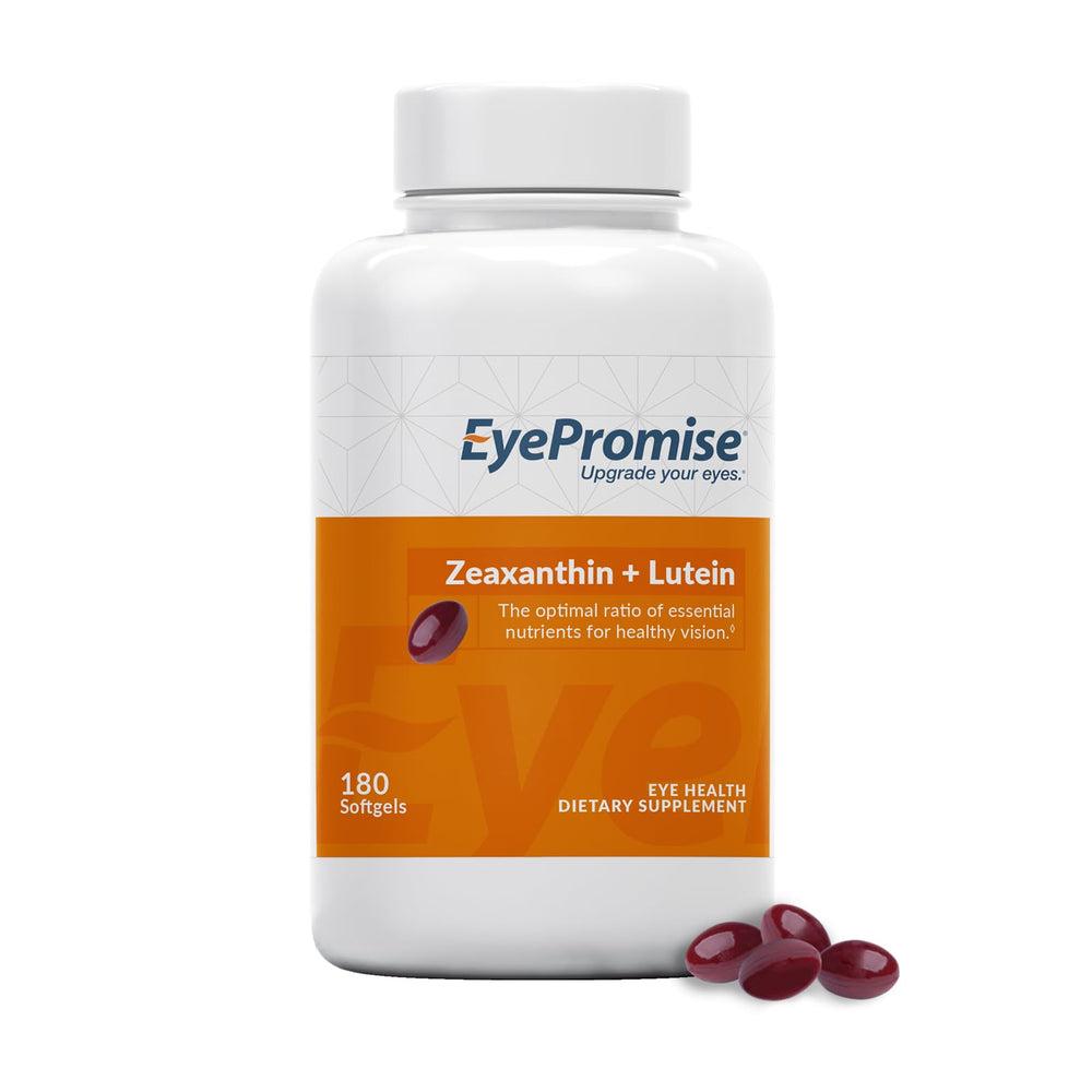 EyePromise Zeaxanthin & Lutein eye vitamin promotes clear vision and natural eye protection.