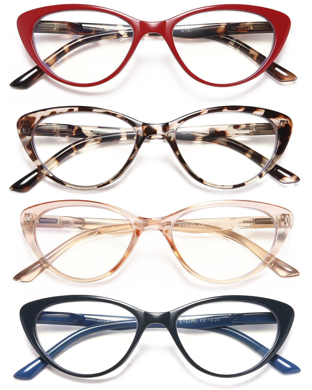 EYEURL cat-eye reading glasses with blue light blocking protect eyes during screen time
