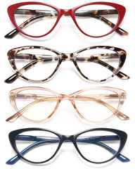EYEURL cat-eye reading glasses with blue light blocking protect eyes during screen time