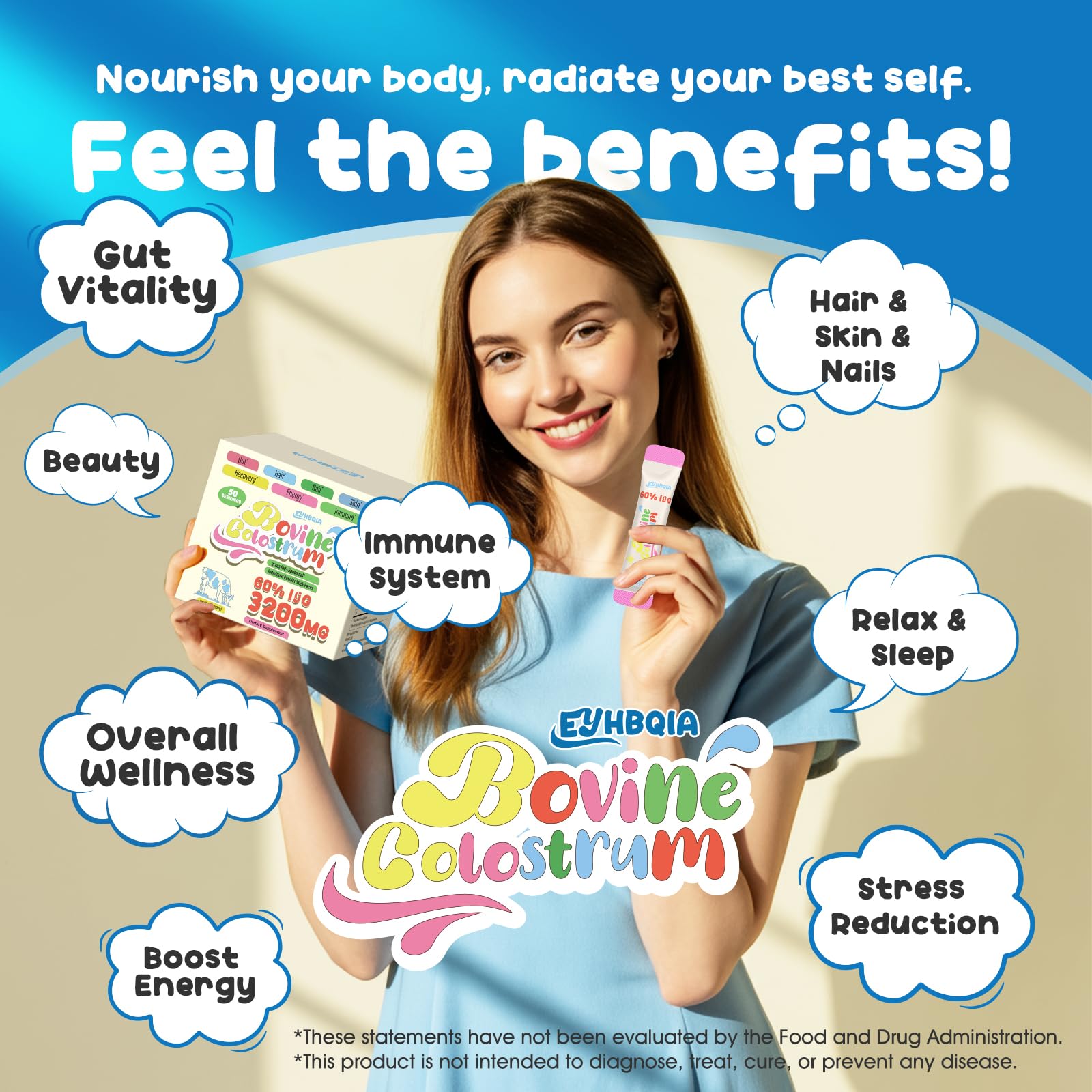 EYHBQIA colostrum powder Lactoferrin component supports balanced immunity