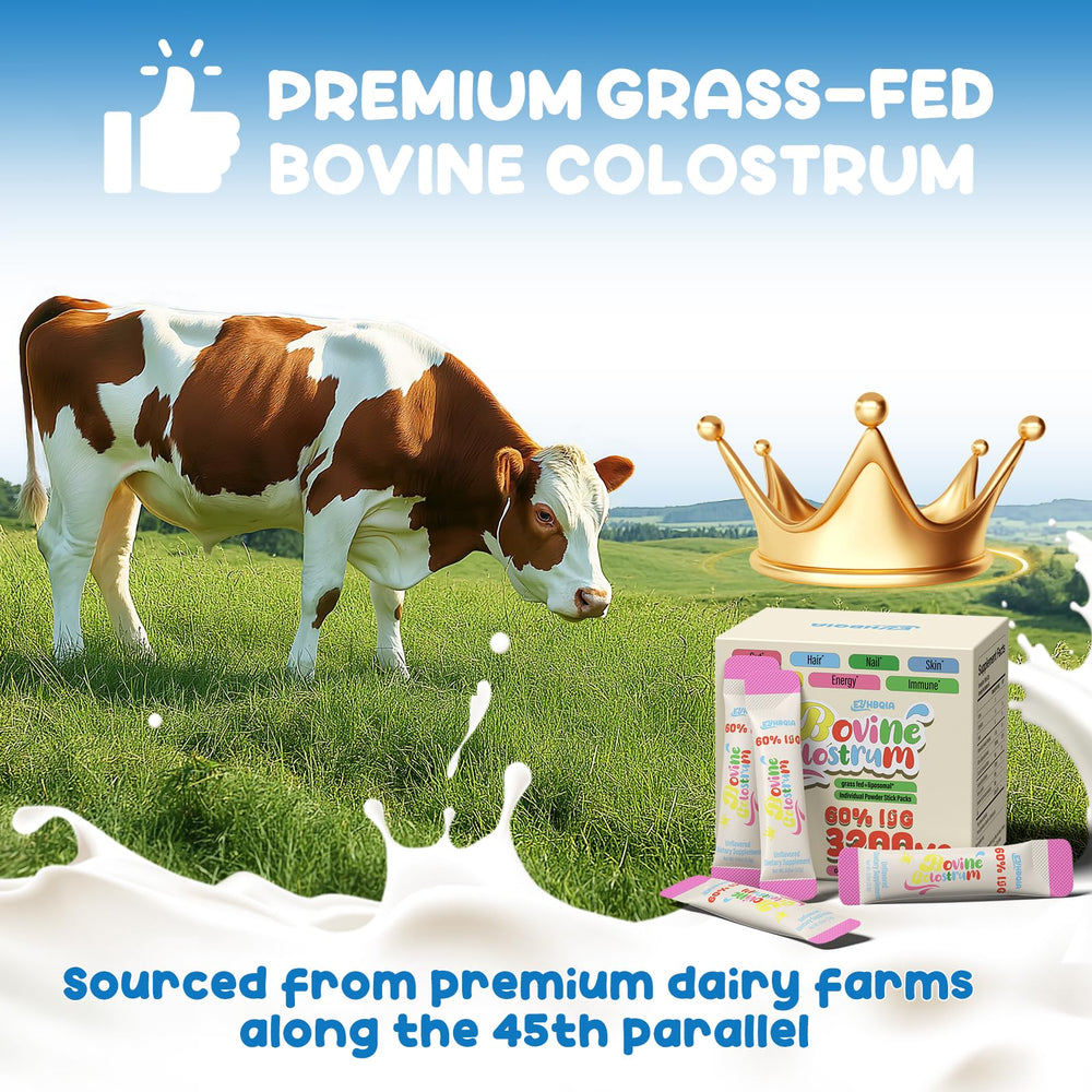 EYHBQIA colostrum powder liposomal delivery enhances absorption