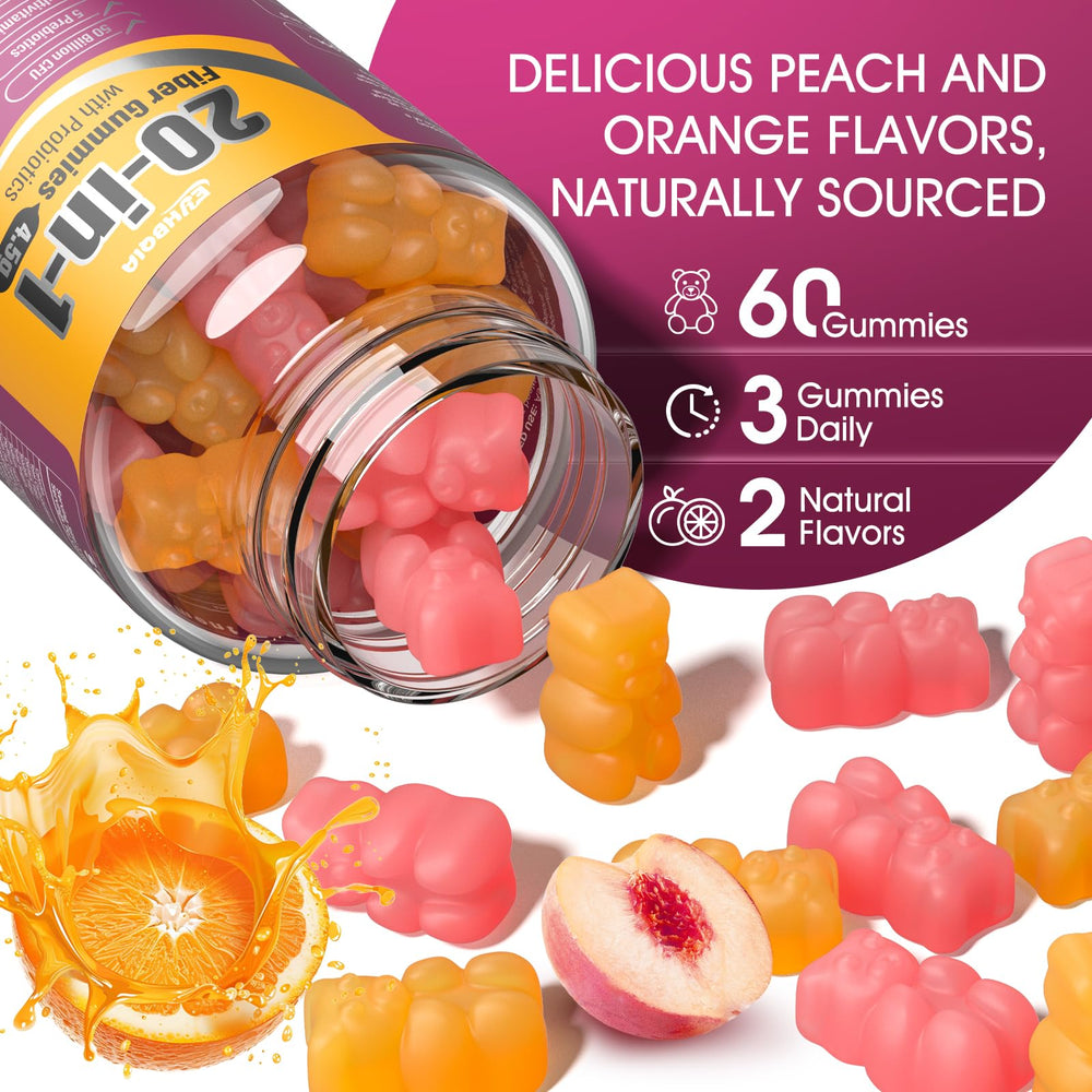 EYHBQIA label close-up emphasizing probiotic blend and prebiotic support