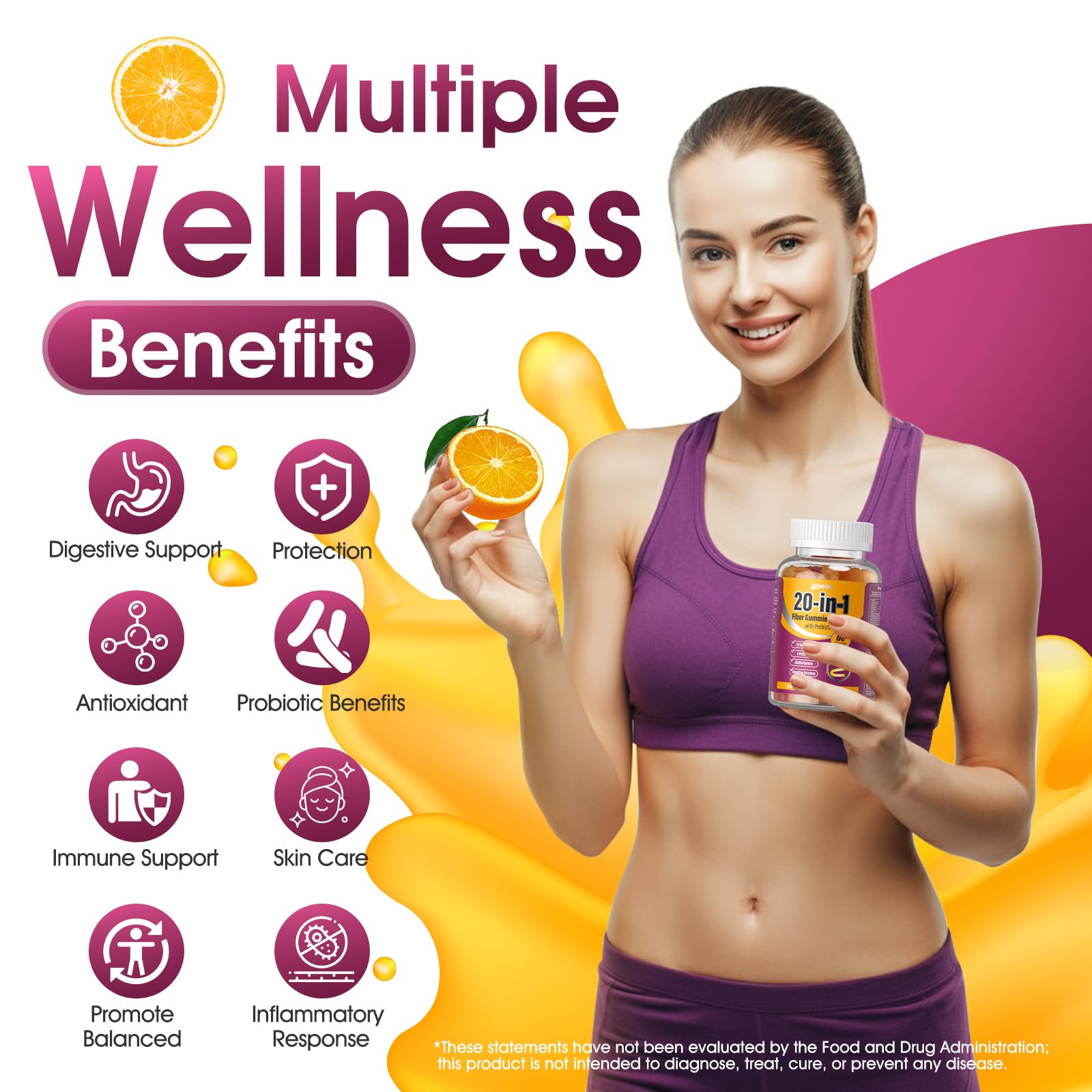 Gummies served on a plate, ideal for busy moms' daily routine