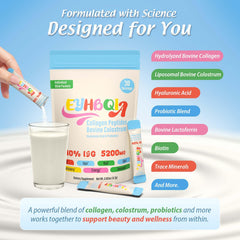 EYHBQIA probiotics daily packets for convenient immune and gut support.