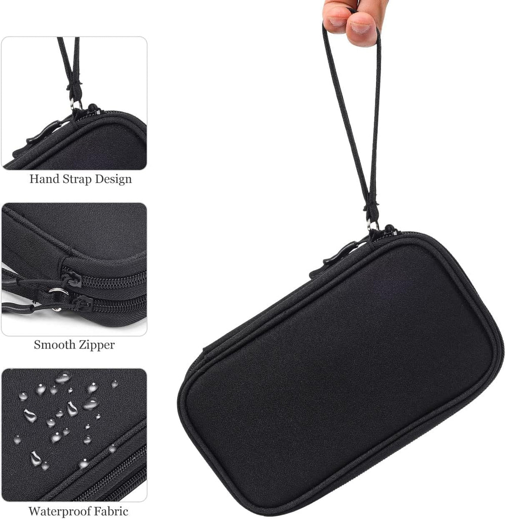 eYistar: bolsa de doble capa para lancetas y plumas, mejor organización.