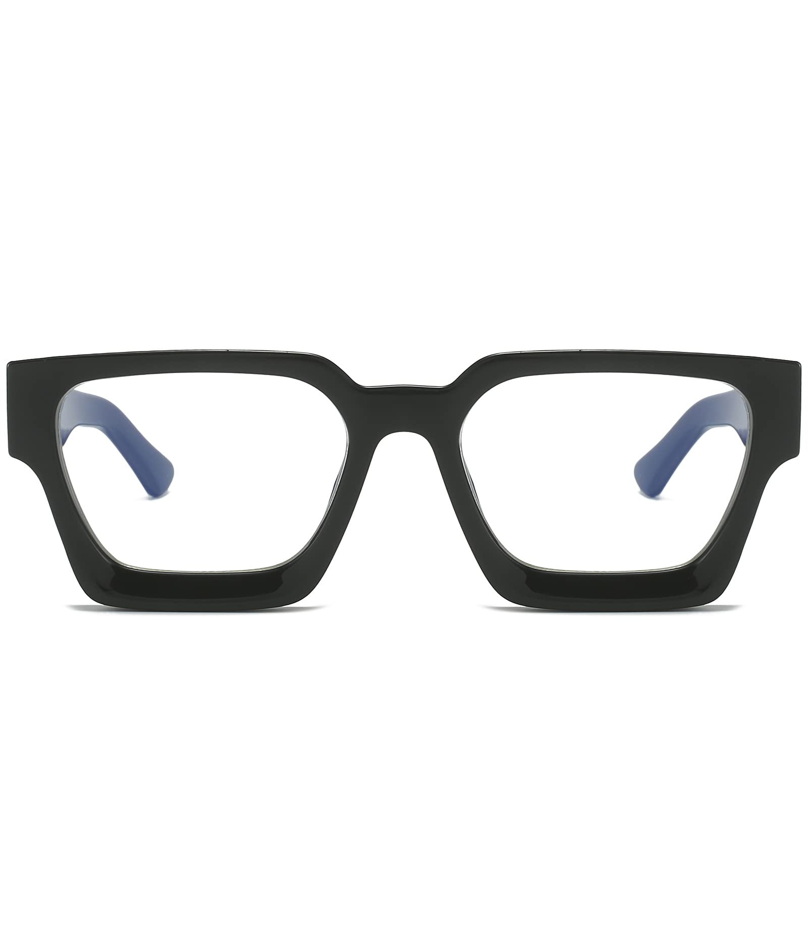Close-up of EYLRIM blue light lenses with blocking coating for screen time.