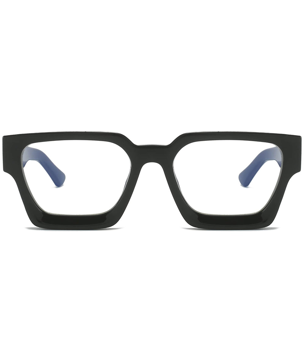Close-up of EYLRIM blue light lenses with blocking coating for screen time.
