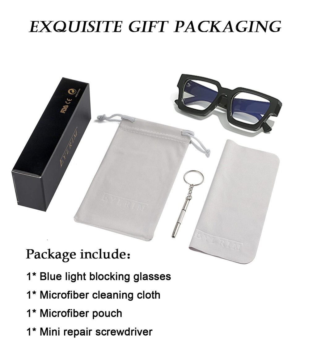 EYLRIM blue light glasses in indoor and outdoor scenes for versatile daily wear.