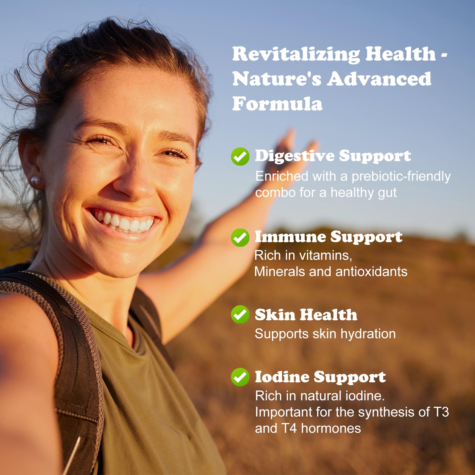 Eyowea Sea Moss Gummies portable bottle, easy travel nutrition for gym and commute.