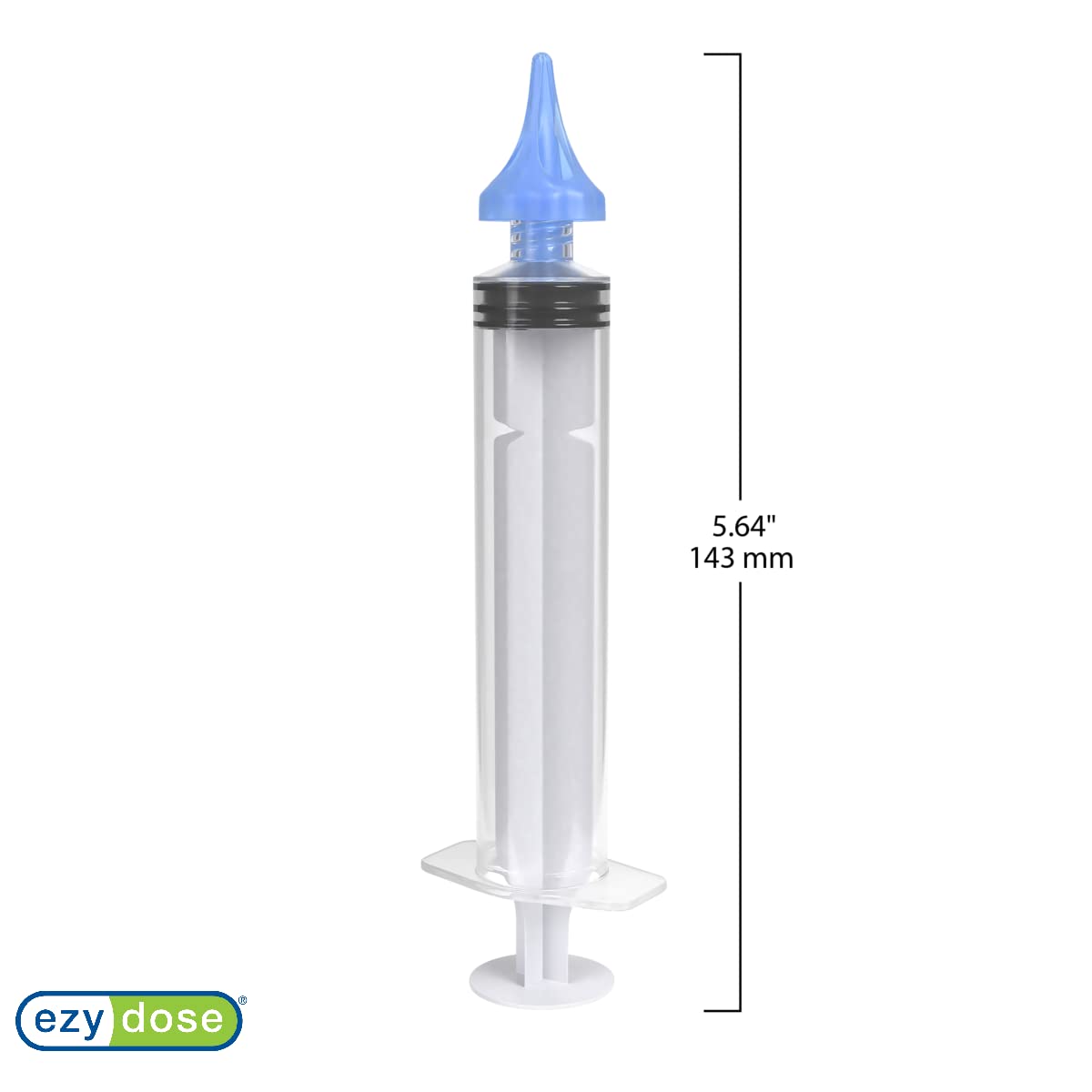 EZY DOSE ear-wax-syringe-20ml-capacity shows ample room for cleansing solution