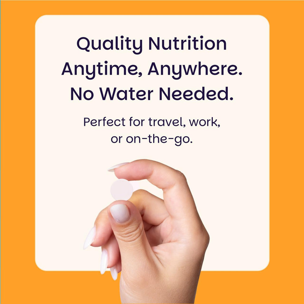 EZ Melts B6 50 mg tablet dissolving in water, quick release of flavor.