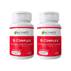 EZ Melts dissolvable B-Complex strawberry flavor for quick energy support.