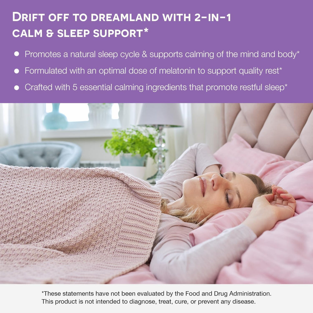 EZ Melts ingredients include L-Theanine, GABA, and 5-HTP for calm evenings.