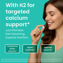 EZ Melts tablet dissolving on tongue for quick water-free intake