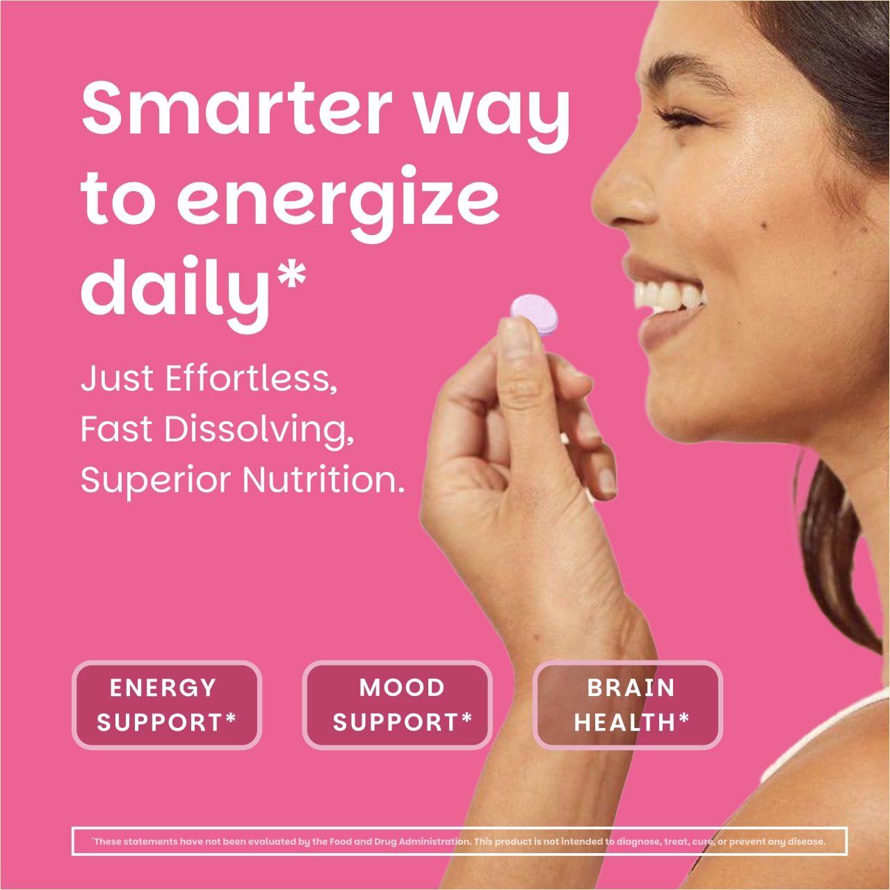 Ez Melts dissolve-under-tongue action for fast absorption