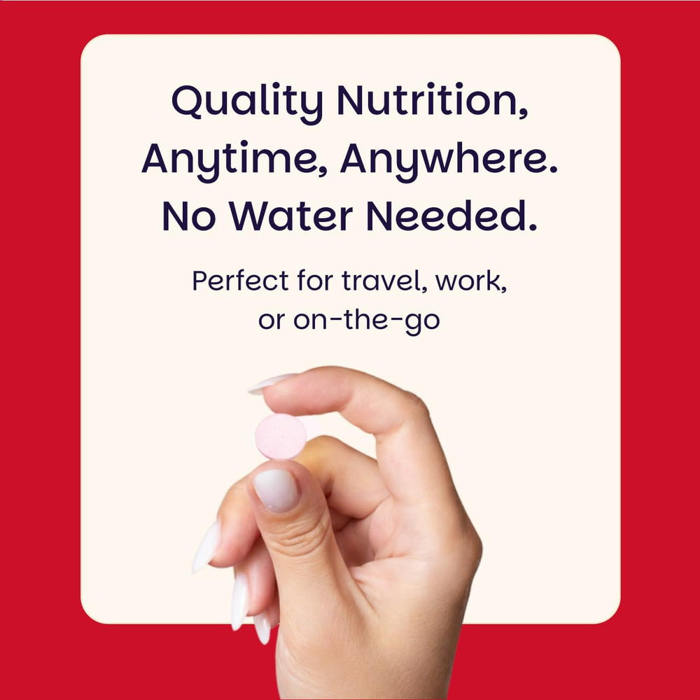 EZ Melts fast-melting tablets dissolve quickly in the mouth.