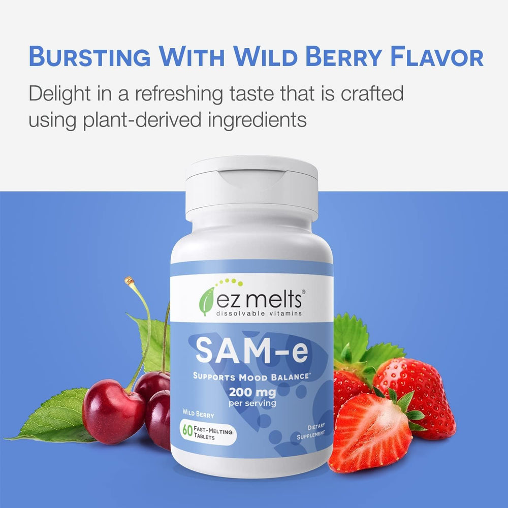 EZ Melts SAM-e excludes artificial colors flavors and sweeteners