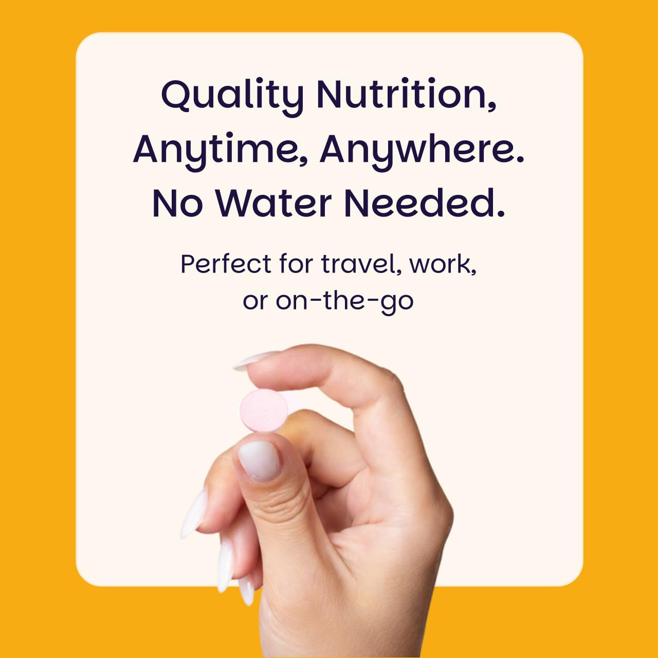 EZ Melts on-the-go packaging for travel-friendly use.