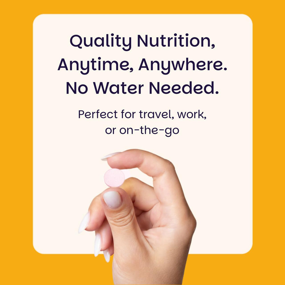 EZ Melts on-the-go packaging for travel-friendly use.