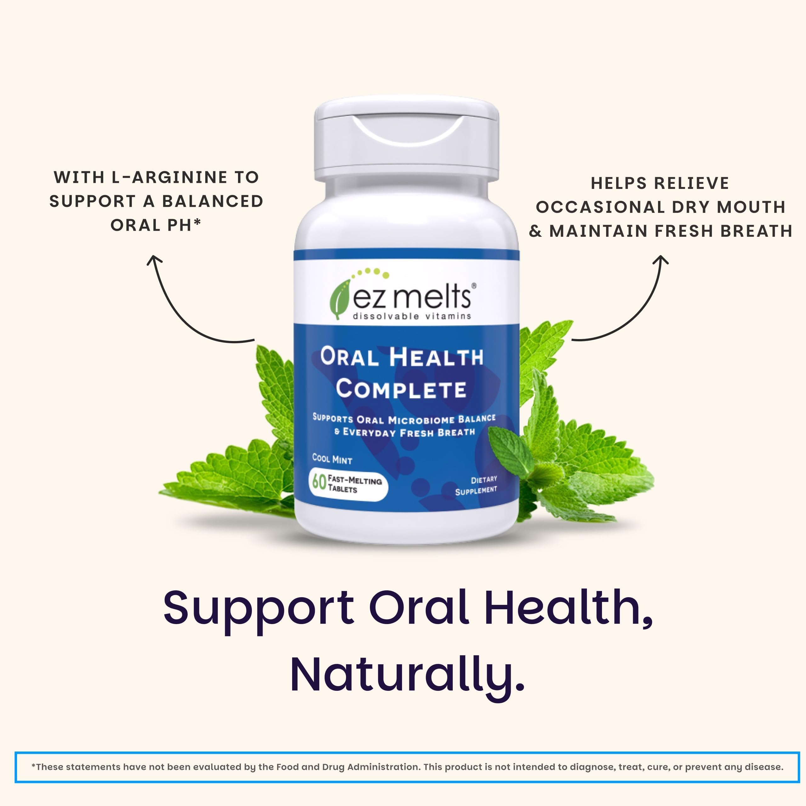 Graphic highlighting four probiotic strains for oral microbiome balance.