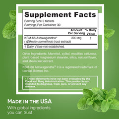 EZ Melts peppermint chill tablets close-up for fast-melting support