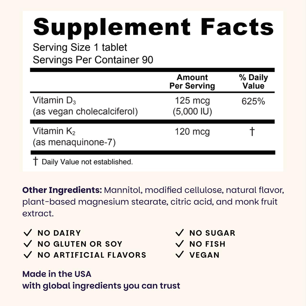 EZ Melts vegan non GMO formula highlighting clean daily vitamins