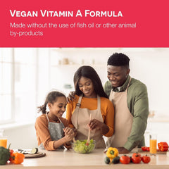 EZ Melts vegan, non-GMO vitamin A formula avoids common allergens.