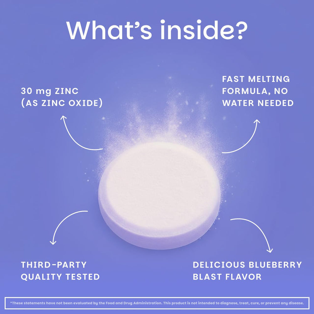 EZ Melts Zinc supports digestive health and comfort.