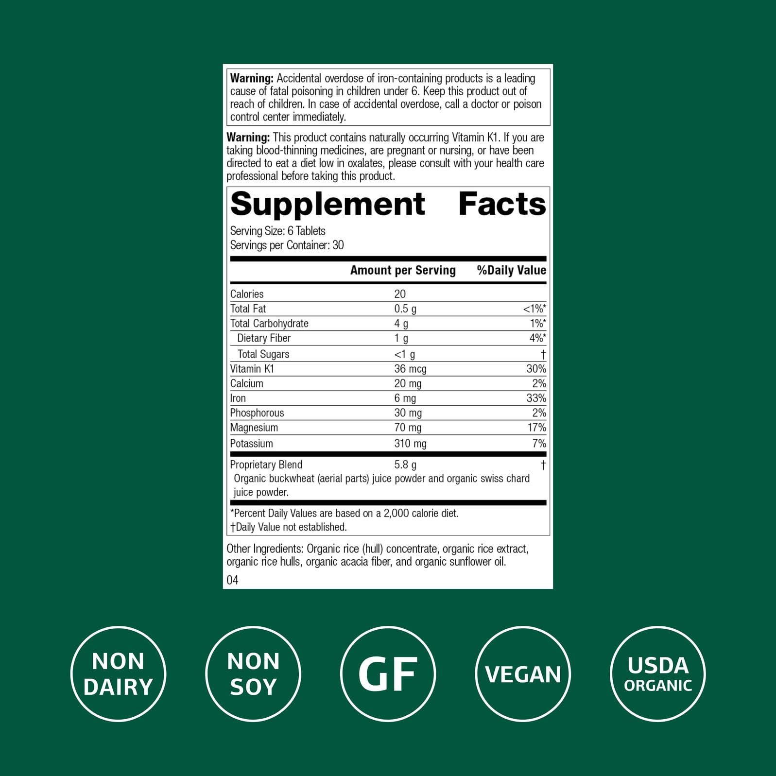 E-Z Mg tablets close-up showing mineral blend with magnesium, iron, and vitamin K1.