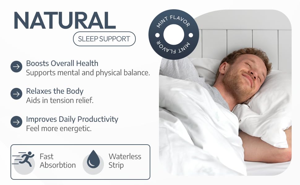 EZ VITAMINS sleep strip on-the-go in a pocket for easy use.