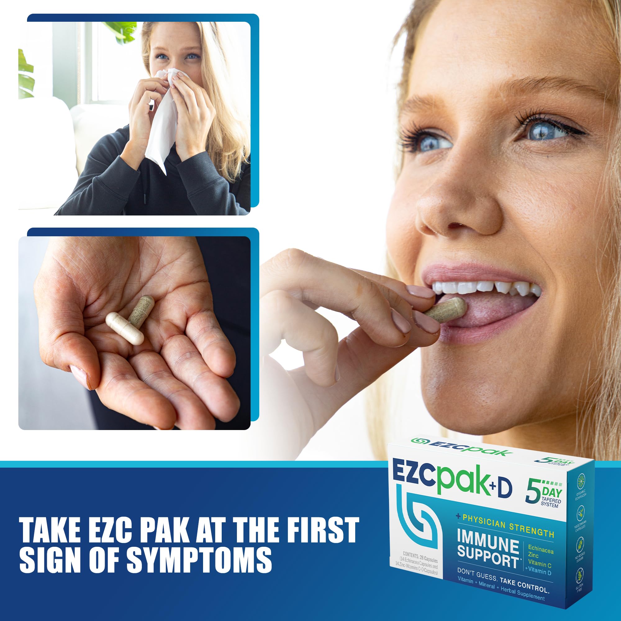 EZC Pak gluten-free icon signals dietary compatibility.