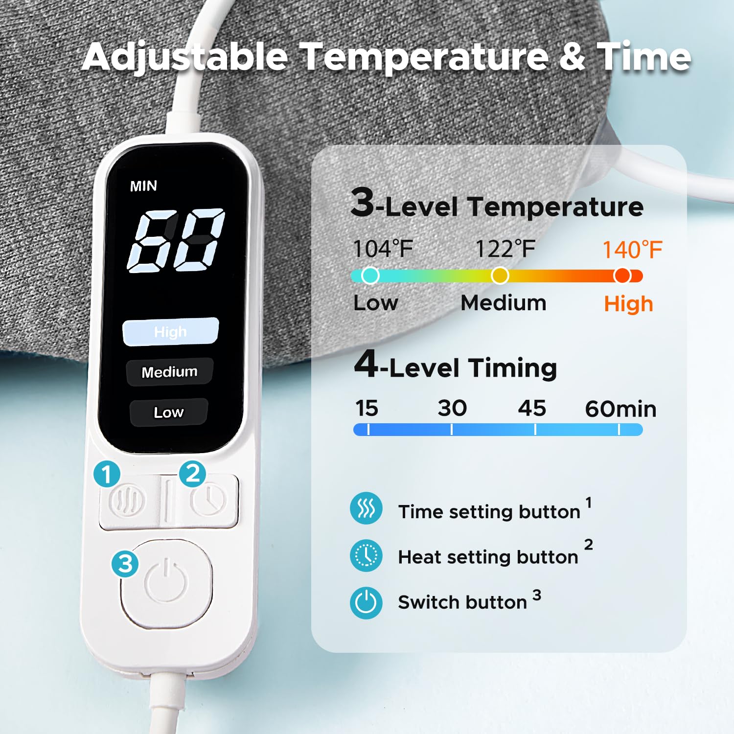 Ezona heated eye mask delivers far-infrared heat for soothing eye comfort
