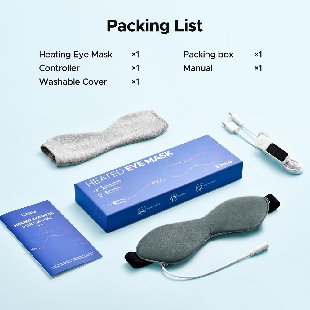 Ezona heated eye mask gift-ready packaging for Father's Day