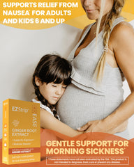 EZStrip Ease fast-dissolving ginger strip ideal for nausea relief