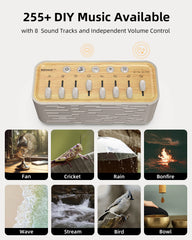 EZVALO Lite interface with 255+ sounds for personalized sleep
