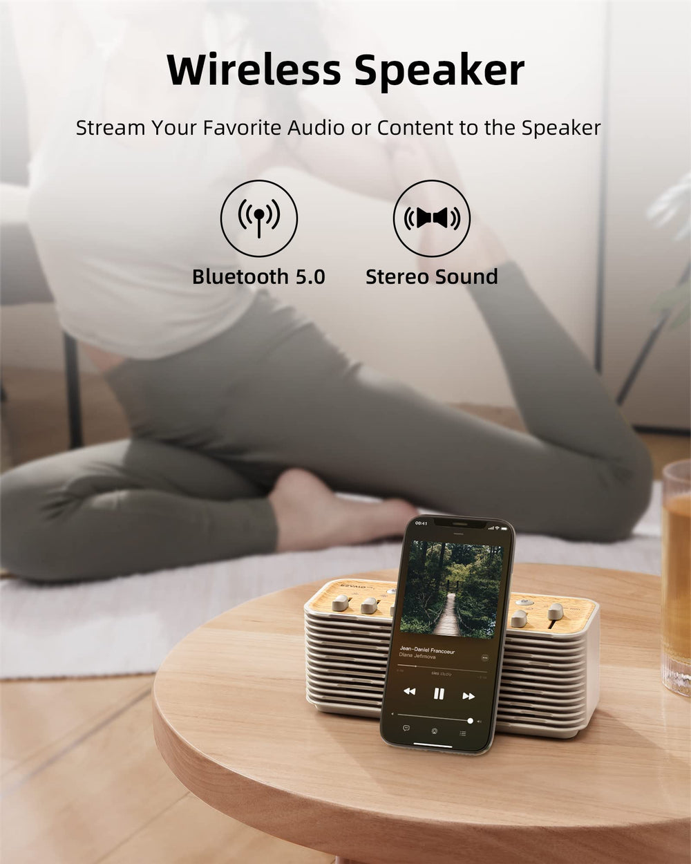 EZVALO Lite brightness and breath-light mode for mindful relaxation