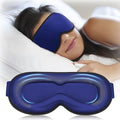 FACEMOON 3D Contoured Weighted Eye Mask – Blackout, Lash-Friendly (Navy)
