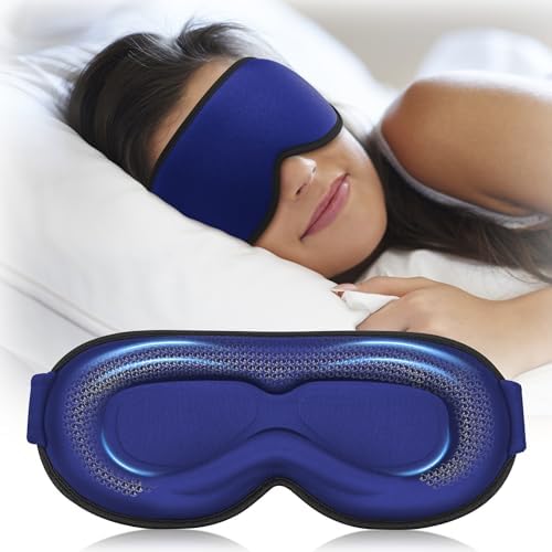 FACEMOON 3D Contoured Weighted Eye Mask blackout for refreshed travel sleep