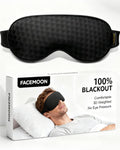 FACEMOON Blackout Weighted Eye Mask | 3D Contour, Gentle Pressure for Restful Sleep, Travel & Naps