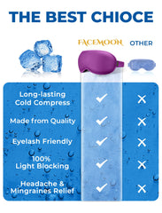 FACEMOON complete blackout eye mask blocks light for restful daytime naps.