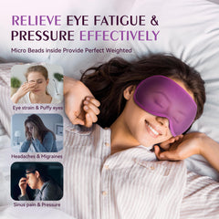 Facemoon mask with flexible nose design creates darker environment with no pinching