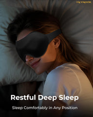 FACEMOON travel eye mask blocks airplane light to improve rest during flights.